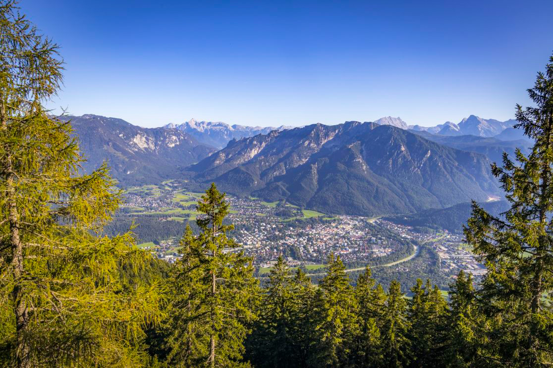 Blick auf Bad Reichenhall im Berchtesgadener Land